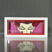 Paper Cut Anime Led Light Box Hunter X Hunter Hisoka Lightbox for Bedroom Decor Nightlight Cool Birthday Gift Table Lamps HXH