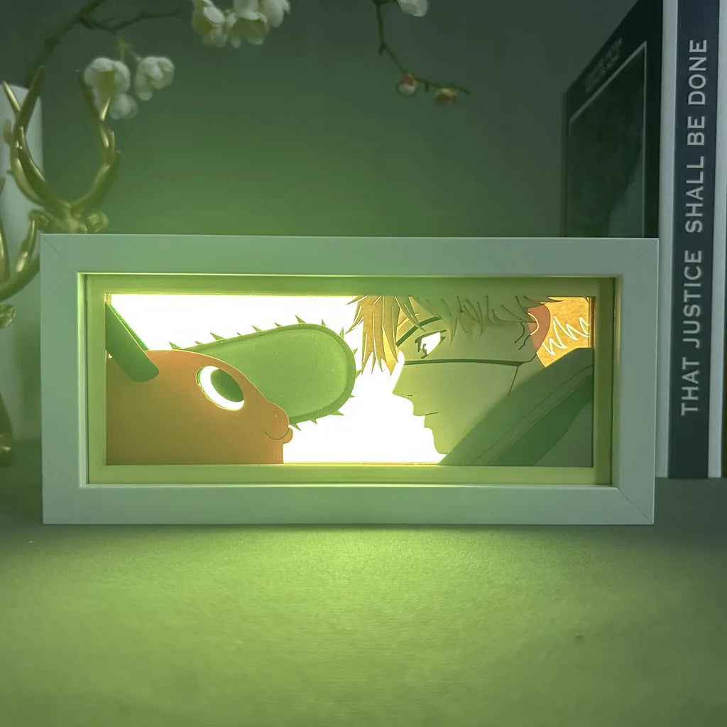 Denji and Pochita Chainsaw Man Light Box